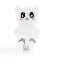 卡通电源线插头收纳挂架挂钩电器插头插座架强力粘钩整理贴钩粘钩|[白色小熊] [12个装]