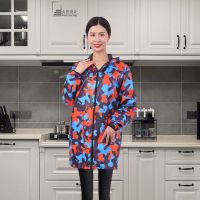 风衣男女防水加绒罩衣成人骑行服围裙工作服拉链保暖加厚连帽|橘鸾鹊 自行车罩衣颜色随机