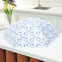 罩子餐桌罩可折叠保暖饭桌饭菜保温罩冬季保温盖菜罩透明防尘家用|誉满天下 圆形大号(直径约78cm)