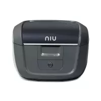 小牛电动车后备箱M1/N1S/U1/US/U+/U1C后备箱尾箱储物箱原装尾箱尾箱架 M1灰+后尾箱架