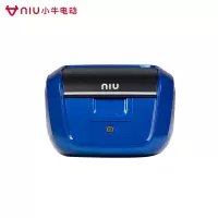 小牛电动车后备箱M1/N1S/U1/US/U+/U1C后备箱尾箱储物箱原装尾箱尾箱架 M+尾箱蓝色+后尾箱架