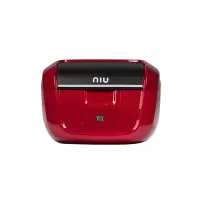 小牛电动车后备箱M1/N1S/U1/US/U+/U1C后备箱尾箱储物箱原装尾箱尾箱架 U+/Uqi+红色尾箱