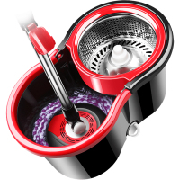 旋转拖把不锈钢双驱动家用手压杆双驱旋转拖把双驱动拖地桶手压式免手洗自动甩干脱水拖把