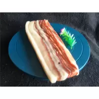 猪肉石摆件猪肉石彩霞石观赏石奇石天然石头腊肉红烧肉五花肉原石猪肉摆件