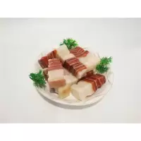 猪肉石摆件猪肉石彩霞石观赏石奇石天然石头腊肉红烧肉五花肉原石猪肉摆件