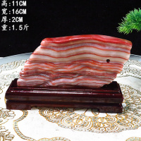 猪肉石摆件奇石猪肉石彩霞石观赏石奇石天然石头五花肉石白皮猪肉石摆件 猪肉石15号