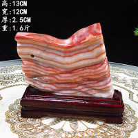 猪肉石摆件奇石猪肉石彩霞石观赏石奇石天然石头五花肉石白皮猪肉石摆件 猪肉石22号