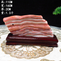 猪肉石摆件奇石猪肉石彩霞石观赏石奇石天然石头五花肉石白皮猪肉石摆件 猪肉石2号