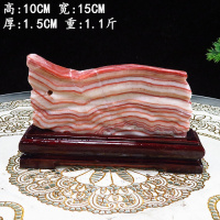 猪肉石摆件奇石猪肉石彩霞石观赏石奇石天然石头五花肉石白皮猪肉石摆件 猪肉石5号