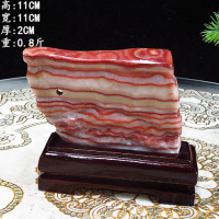 猪肉石摆件奇石猪肉石彩霞石观赏石奇石天然石头五花肉石白皮猪肉石摆件 猪肉石8号