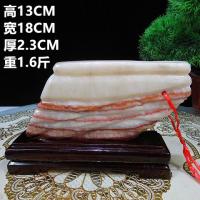 猪肉石摆件精品猪肉石 原石 自然石 天然花纹 收藏精品 奇石摆件 藕色肉石035