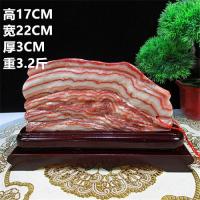 猪肉石摆件精品猪肉石 原石 自然石 天然花纹 收藏精品 奇石摆件 浅黄色肉石050