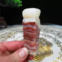 猪肉石摆件精品猪肉石 原石 自然石 天然花纹 收藏精品 奇石摆件 深紫色肉石068