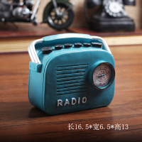 老式录音机复古做旧老式模型摆件创意咖啡厅奶茶店客厅书柜桌面装饰品 收音机B款