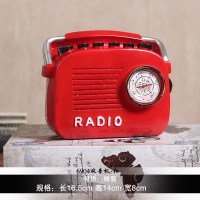 老式录音机复古做旧老式模型摆件创意咖啡厅奶茶店客厅书柜桌面装饰品 收音机G款