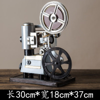 老式录音机仿古唱片机复古铁艺留声机 收音机模型道具 酒吧咖啡厅老物件摆件 银色