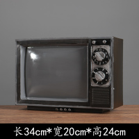 老式录音机仿古唱片机复古铁艺留声机 收音机模型道具 酒吧咖啡厅老物件摆件 绿色