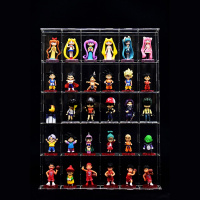 变色龙盲盒亚克力展示盒泡泡玛特 独角兽茉莉娃娃angel手办防尘罩盲盒收纳盒