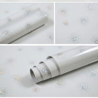 厨房柜门贴纸橱柜门贴纸厨房防油贴纸桌子橱柜贴纸家具翻新贴衣柜电视柜子防水自粘墙纸 蒲公英（120cm宽*3米） 大