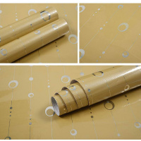 厨房柜门贴纸橱柜门贴纸厨房防油贴纸桌子橱柜贴纸家具翻新贴衣柜电视柜子防水自粘墙纸 香槟色水晶（60cm*3米 大