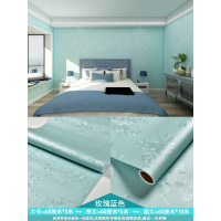 家具翻新贴纸衣柜橱柜子门贴纸蓝色10米墙纸自粘壁纸卧室温馨背景墙壁衣柜子桌面家具翻新墙贴纸 玫瑰蓝色 特大