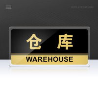 门牌号亚克力洗手间指示牌卫生间标识牌男女厕所标牌禁止吸烟提示牌办公室温馨标志小心地滑台阶 K35仓库 24.5x12cm