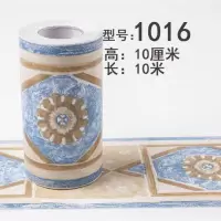 自粘pvc踢脚线导线防水腰线墙贴自粘PVC墙纸厨房卫生间浴室防水瓷砖墙贴纸客厅田园踢脚线腰线贴 1016 中