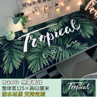 桌贴植物日记桌贴家居装扮ins房间布置桌面贴纸书桌网红ins可定制尺寸 黑色热带雨林桌贴 特大