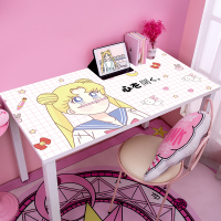 桌贴可爱桌面装饰贴纸宿舍书桌防水防油桌贴卡通动漫出租屋改造小家具 嘟嘴美少女 大