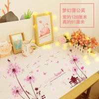 桌贴桌子桌面贴纸柜子自粘网红书桌布置ins房间装饰桌贴学生防水壁纸 梦幻蒲公英 大