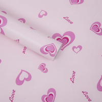 桌贴新书桌贴纸墙纸自粘墙纸壁纸防水厚自粘纸防水防水 墙壁纸 自 柠檬黄10米粉色桃心 超大