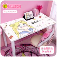 桌贴桌面贴纸装饰小图案墙纸自粘防水桌贴书桌柜子桌子ins风自贴壁纸 嘟嘴美少女（升级款） 大