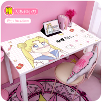 桌贴桌面贴纸装饰小图案墙纸自粘防水桌贴书桌柜子桌子ins风自贴壁纸 嘟嘴美少女普通款 大