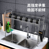 厨房碗架不锈钢厨房置物架碗架沥水架放碗筷碗碟盘子沥碗柜收纳盒水家用