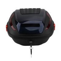 电动车后备箱摩托车尾箱新款尾箱后备箱摩托车电动车通用可拆卸储物箱电瓶车大号后尾箱 宝石蓝宝石蓝/B3款