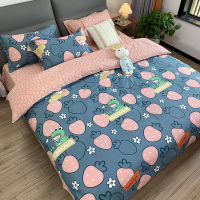 被窝窝全棉织造柔软舒适百搭四件套 床单 被罩 枕套