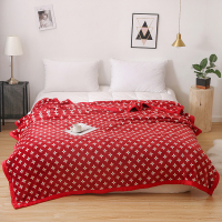 被窝窝加厚兔兔绒多功能休闲毛毯沙发毯旅行毯空调被床单