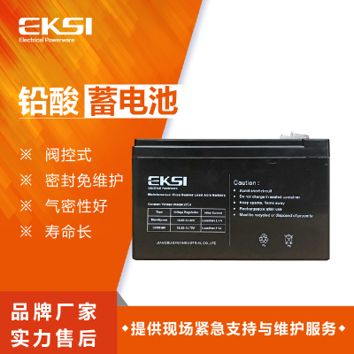 爱克赛(EKSI)ups 蓄电池EK009-12(12V9AH) 全新正品 阀控式铅酸免维护(7-10个工作日发货)