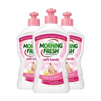 [直营]澳洲进口MORNING FRESH超浓缩洗洁精玫瑰香味350ml*3瓶