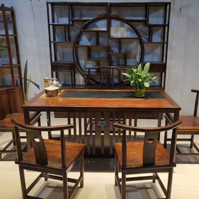 逐鹿中原茶台桌椅组合茶台茶椅中式茶桌HR0208可选