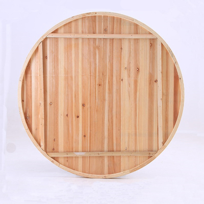 逐鹿中原木质圆桌台面餐桌面替换桌面TY0386