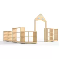 逐鹿中原区角柜幼儿园柜书柜储物柜XS00482组合柜1米(规格款式可选)