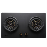康宝燃气灶(液化气) 家用聚能三环火5.0KW 嵌入式台式两用灶具 黑色磨砂闪金钢化玻璃面板灶具JZY-Q250-Y5