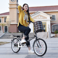 新款女式成人自行车儿童折叠通勤大中小学生男女迷你单车20寸16寸