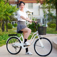 成人22 24寸轻便自行车男女复古通勤学生车