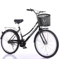 复古轻便男女款24 26寸成人学生自行车通勤代步神器
