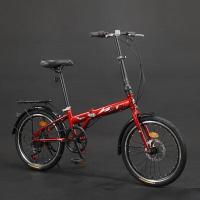 20寸变速折叠自行车碟刹成人学生男女通用