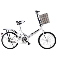 免充气折叠自行车超轻便携减震20寸22寸