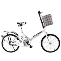 免充气折叠自行车超轻便携减震20寸22寸