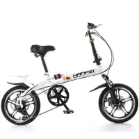 折叠自行车16 20寸变速减震碟刹超轻便携学生代步车